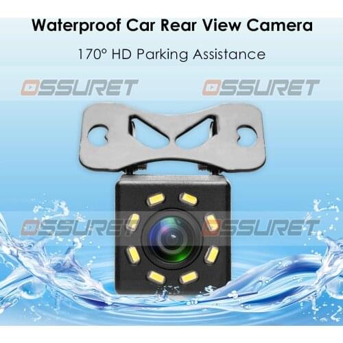 8LEDFor All Car 170 HD Packing Assistance Night Vision Auto Parking Reverse Camera Waterproof Universal Car Rear View Camera