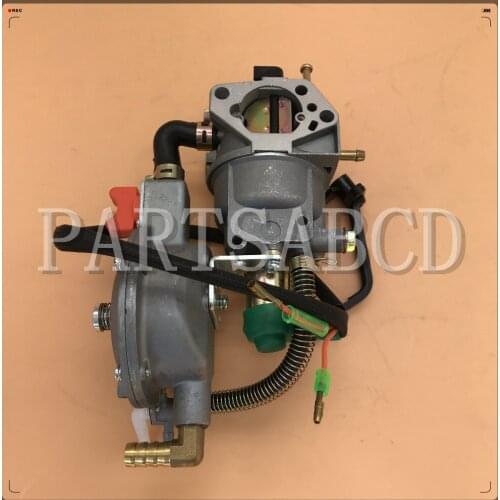 Dual Fuel Generator Carburetor For HONDA GX390 188 188F 5KW hand choke LPG NG