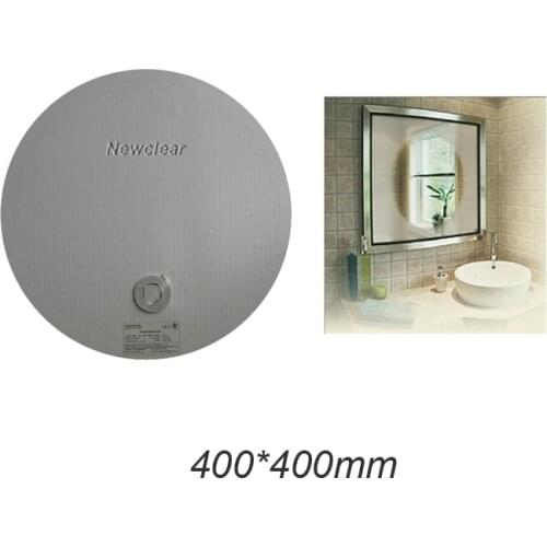 Round Style Mirror Defogger Film Non Fogging Mirror Heater Pad with Self-Adhesive Backing