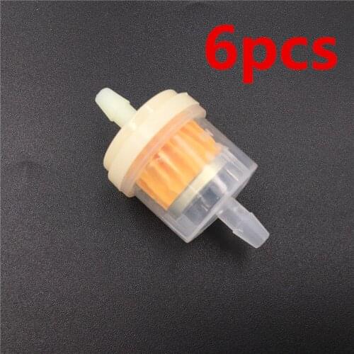 Motorcycle 6mm Oil Filters Petrol Gas Gasoline Liquid Fuel Filter For Scooter Motorbike Motor Car Dirt Pocket Bike