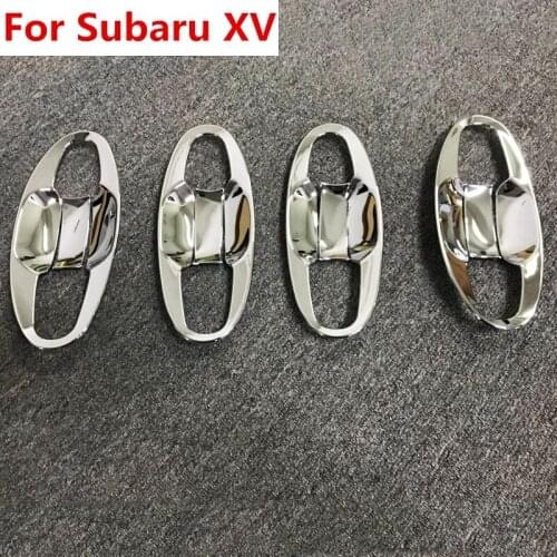 The new For Subaru XV 2012 2013 2014 2015 2016 2017 2018 ABS Chrome Door Handle Bowl Trim Auto Exterior Accessories