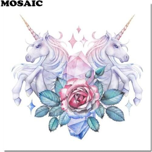 New diy Diamond Painting unicorn & rose gift Full Square/round Diamond Embroidery Mosaic Rhinestones Pictures Home Decoration