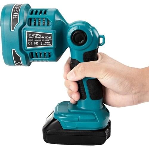 Portable Lanterns Work Light Fit For Makita Li-ion Battery Flashlight Spotlights Outdoor Emergency Lighting LED Lamp 12W 18V