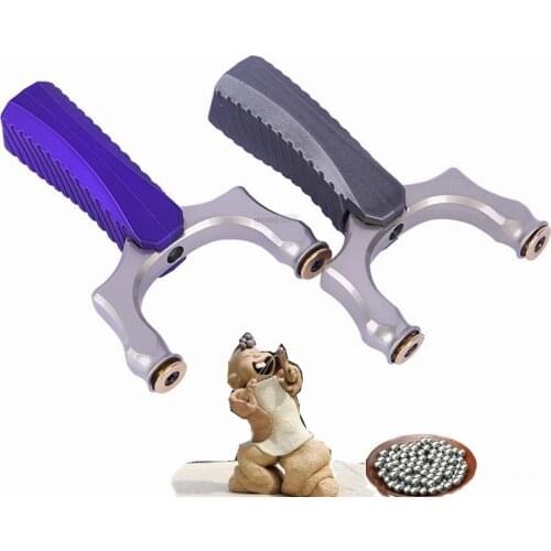 Slingshot Catapult/Quality Alloy steel + pure copper/Catapult with Rubber Band SlingShot Outdoor Hunting Shooting Game Fast bow