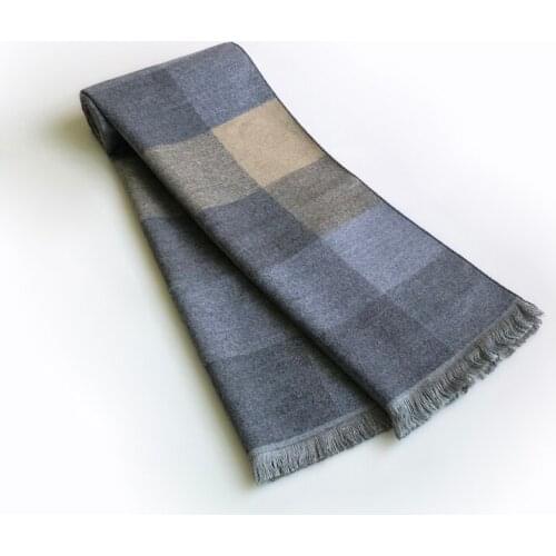 30cm * 180cm Vintage Plaid Winter Scarf for Men Fashion Cashmere Soft Male Bufandas Hombre Shawls Warp