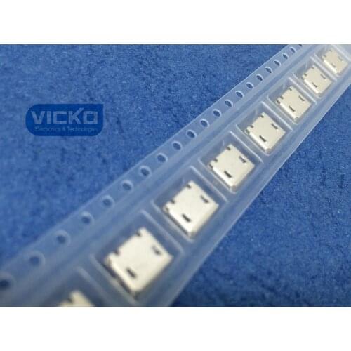 [VK] 10pcs/lot Micro USB Type B Female 5Pin SMT Socket G18 Jack Connector Port PCB Board Charging Free Shipping3