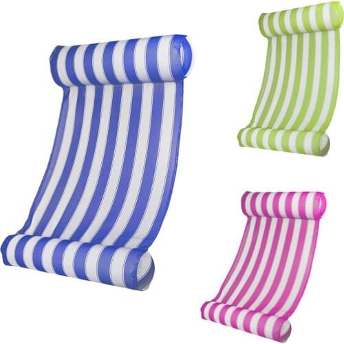 Water Hammock Pool Lounger Float Hammock Inflatable Raft Bed Swimming Pool Air Lightweight Floating Chair Compact Portable