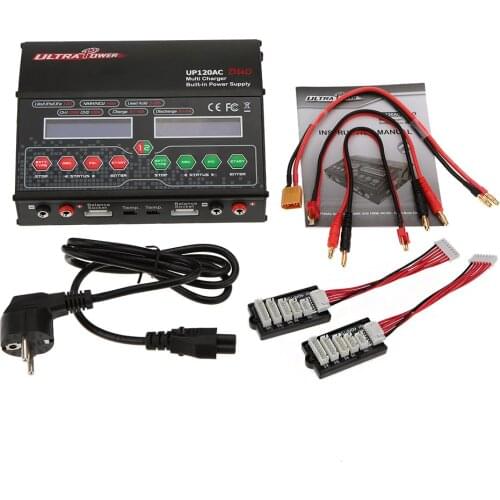 UltraPower UP120AC DUO 120W/100W LiIo/LiFe/NiMH/NiCD/LiPo Battery Multi Balance Charger/Discharger
