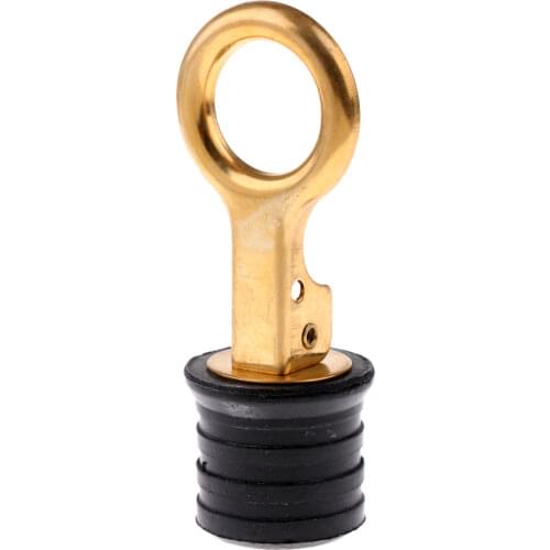 1.2" Stainless Steel Snap Style Boat Hull Livewell Drain Plug Bass Boat