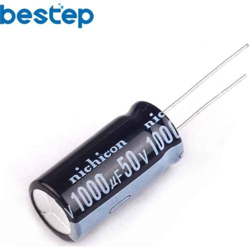 10PCS 50V 1000UF 13*25 13X25MM 1000UF DIP Aluminum electrolytic capacitors