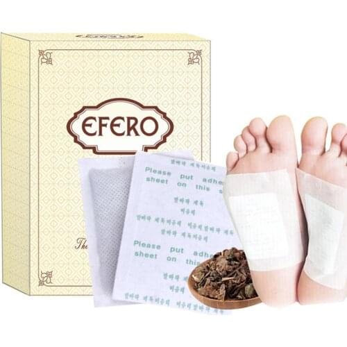 10pcs Natural Bamboo Vinegar Detox Foot Patch Pad Removal Toxins Detoxify Adhesive Medicated Plaster Foot Health Care