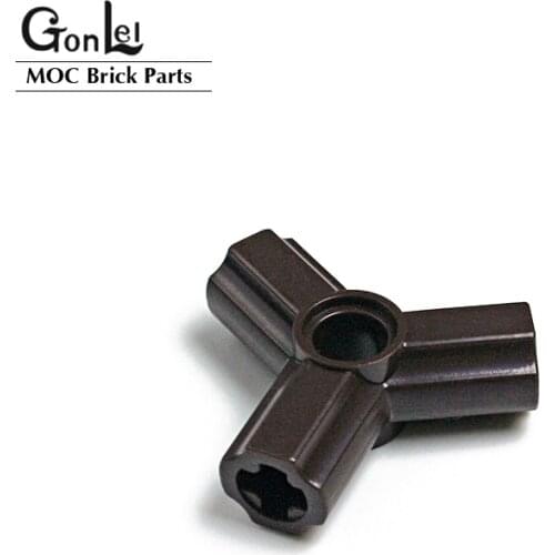 20Pcs/lot Hig-Tech Parts Axle and Pin Connector Triple [120° Offset] MOC Building Blocks Bricks DIY Educational Particles Toys