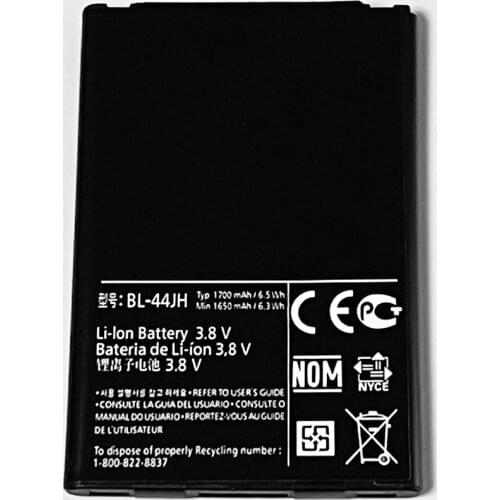 3.8V 1700mAh BL-44JH For LG MS770 LW770 VS415 VS415PP LS860 LG730 Battery