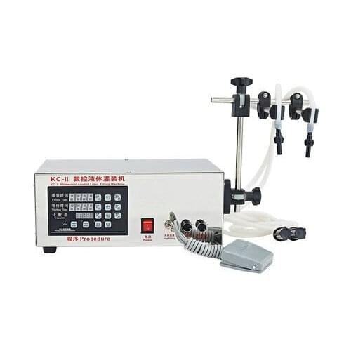 5ML-3500ML dual filling head. LED display precision automatic liquid filling machine, perfume machine, milk filling machine