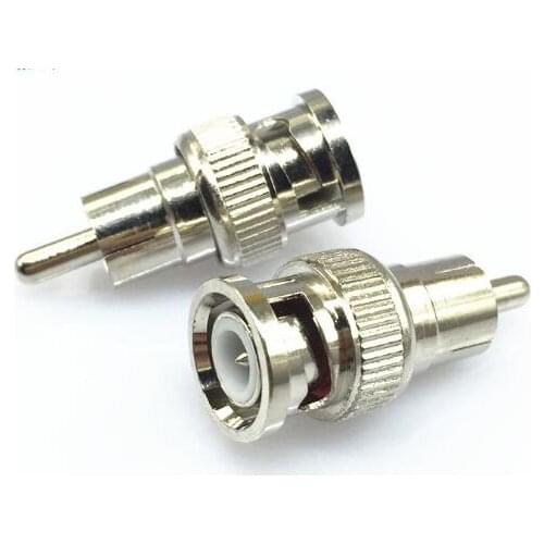 5pcs/lot Q9 BNC male to AV male Conversion terminals RCA audio and video adapter connector