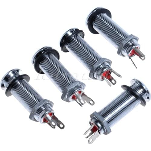 5Pcs New Cylinder Mono Jack/Flush mount For Ibanez guitar quality guitar parts