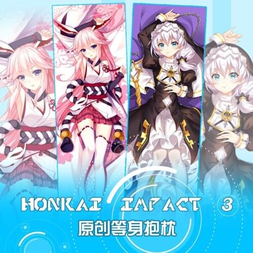Anime Game Raiden Mei Kiana Kaslana Honkai Impact 3 Dakimakura Hugging Body Pillow Case Otaku Pillow Cushion Cover Xmas Gift SM