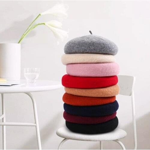Women Beret Outdoor Winter Hat Fashion Hats For Women Warm Hat Multi-color Beret Hat Designer Berets Caps For Women Wholesale