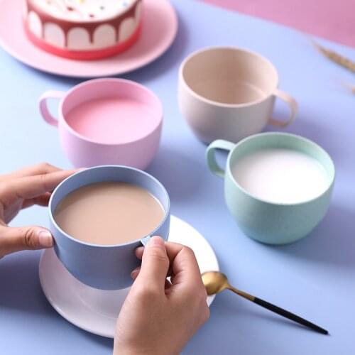 Environmentally Friendly Milk Cup European Coffee Cup Wheat Straw Breakfast Cup Tea Cup Simple Drinking Cup Cow Udder Cup