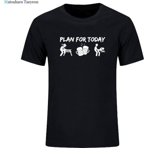 Carpenter Day Plan Build Beer Sex Funny Summer Men Graphic Fashion New Cotton Short Sleeve T Shirts O-Neck Harajuku T-shirt