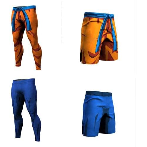 Harajuku Cosplay Anime chara Mode Compressie Panty Lange Broek Fitness Leggings Mannen Slim Fit Joggers Workout Broek Onderbroek