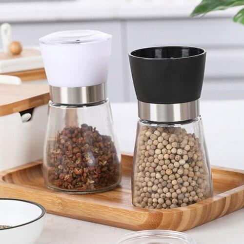 Pepper Salt Grinder Mill Manual Portable Stainless Steel with Mechanism Kitchen Cooking Tools Outdoor BBQ Supplies