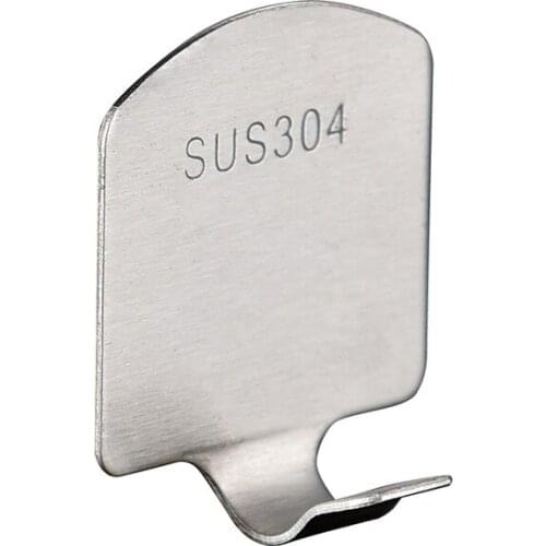 No punching hook 304 stainless steel bathroom wall hanger toilet clothes hanger hook kitchen wall coat hook