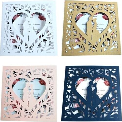 New Square Wedding Invitations Card Thank You Cards For Mariage Engagement Party Invite Favors Supplies