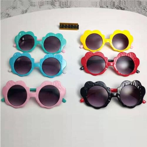 2-7 yrs kinder zonnebril baby Boys&girls Cute Flower sunglasses UV400 Plastic Child eye glasses Lovely Kids infant eyewear n428