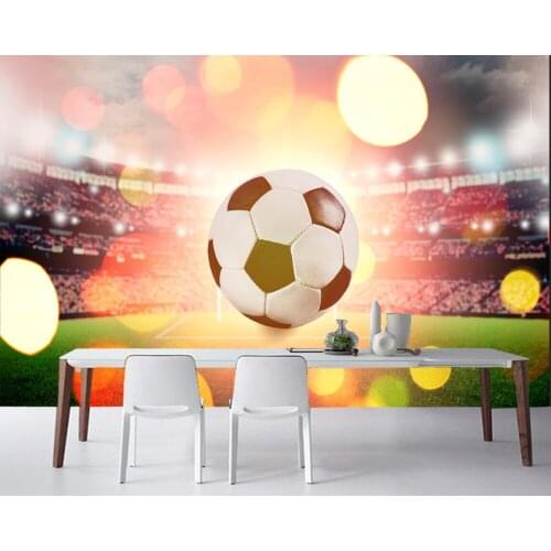 Papel de parede Football Ball Sport photo 3d custom wallpaper murals,living room TV sofa wall kids' room wall papers home decor