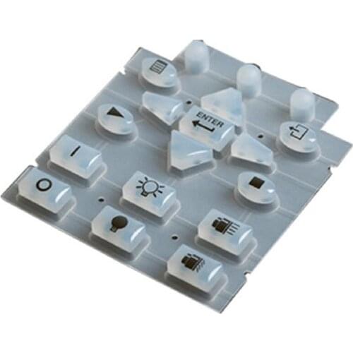 Custom Injection Molding Service transparent Rubber Button High quality number keypad