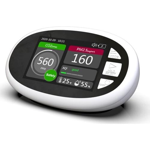 DM125 Portable CO2 PM2.5 PM1.0 PM10 HCHO TOVC Air Quality Monitor Index AQI Temperature Humidity Gas Detector Gas Analyzer