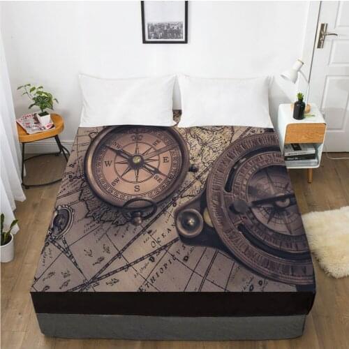 Luxury Elastic fitted sheet bed sheet With An Elastic Band Mattress Cover 150x200 Customizable size Bed cover for home Taupe