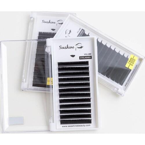 Seashine Individual Eyelashes Extension False Eyelashes Russian Volume Lash Easy Fans Mink Individual Lashes Private Label Lash