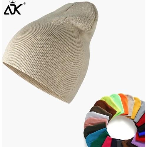 Mens Hats Stretchy Casual Cap Woman Bonnet Pure Color Hats For Girls Baggy Long Hats Ribbed Knitted Birmless Beanie