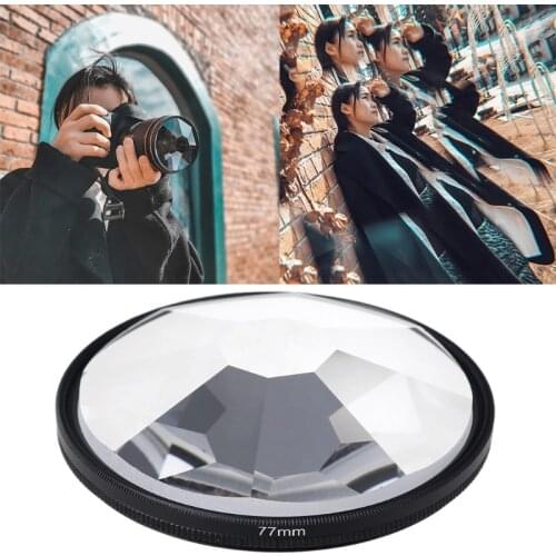77mm Glass Camera Kaleidoscope Prism Filter Photography First Focus Film And Television Slr Props Filter