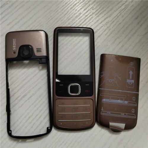 High Quality Metal Full Housing For Nokia 6700 6700C Front Frame + Battery Cover + English / Russian Keypad