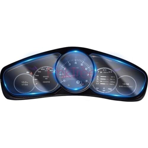 Dashboard Screen Protective Film For Porsche Cayenne Panamera 2018 2019 2020 TPU Transparent Anti-scratch Car Styling Accessory