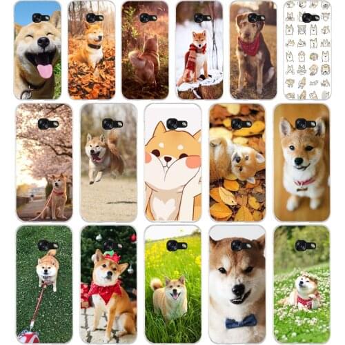 049Brushwood Doge Shiba Inu Funny Dog Soft Silicone Tpu Cover phone Case for Samsung a3 2016 a5 2017 a6 plus a7 a8 2018 s6 7 8 9