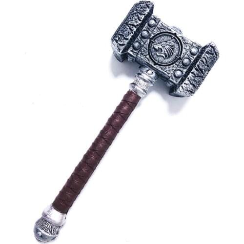 1: 1 54cm Destroy Warcraft Hammer Hammer Gun Game Cosplay Safety Paper PU Material Figure Model Kids Gift