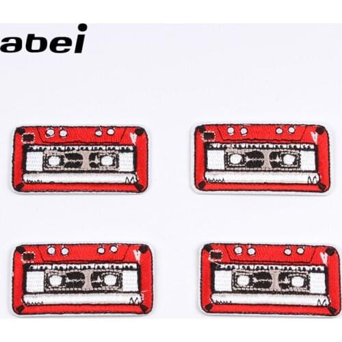 10pcs/lot Cartoon camera Patch Iron On Sew On Embroidery Clothes Stickers Handmade Badge Appliques