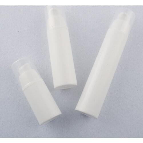 15ml 30ml 50ml PP Porcelain White Buckle Vacuum Lotion Bottle Essence Vacuum Bottle 10PCS/LOT