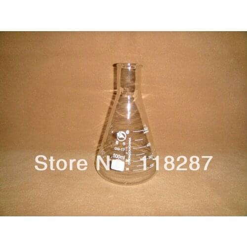 500ml,Erlenmeyer Flask,Conical Bottle,Narrow neck,Lab glassware flask