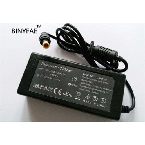 14V 3A AC Adapter Power For Samsung P2770fh LCD Monitor Free Shipping