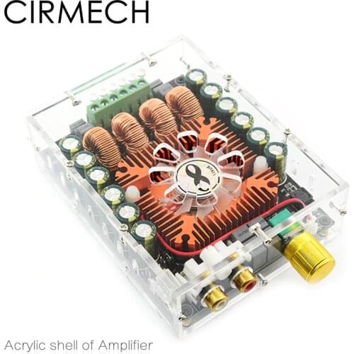 CIRMECH Acrylic amplifier cover only for our store Tda7498E amplifier used Acrylic shell