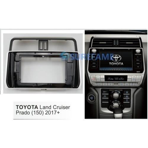 10.1 inch Car Radio Facia for TOYOTA Land Cruiser Prado (150) 2017+ Fascia Dash Kit Install Panel Plate Trim Bezel Adapter Cover