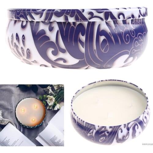 Free Shipping Citronella Candle Scented Soy Wax 3 Wick Tin, 80 Hour Burn, Outdoor and Indoor N24 20 Wholesales