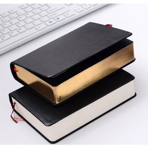 Retro Leather Notebook Thick Paper Bible Diary Book Notepad New Blank Weekly Plan Writing Notebooks Office School Supplies