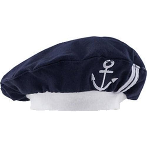 Baby Sailor Hat Infant Boys Girls Winter Hats Toddler Navy Style Cap Toddler Cosplay Halloween Cute Accessories