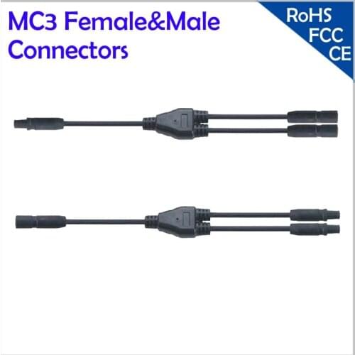 MC3-Y PV Connectors (male+female) per set,TUV certification, free of shipping---PROMOTION